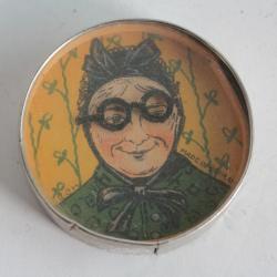 Ancien Jeu d'adresse de poche Femme aux lunettes