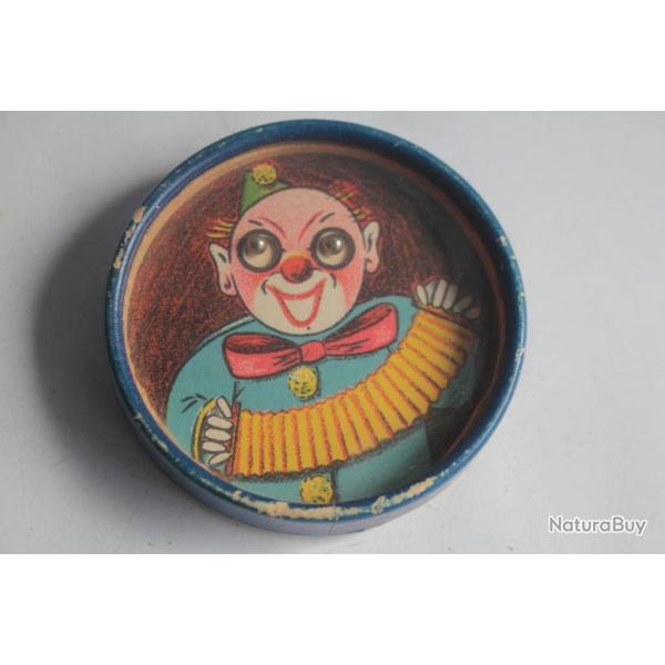Ancien Jeu d'adresse de poche billes Clown Cirque