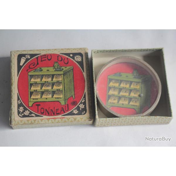 Ancien Jeu d'adresse de poche Jeu du Tonneau Grenouille