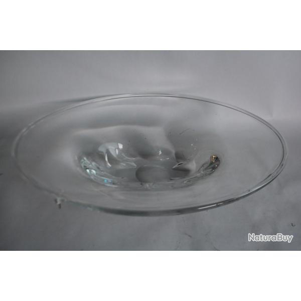 ORREFORS Grande coupe Centre de table cristal Edvard Hald 3124