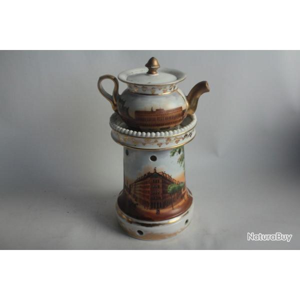 Tisani�re porcelaine de Paris Empire XIXe si�cle