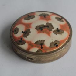 Ancien poudrier de sac COTY d'après Lalique Art déco