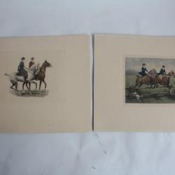 Gravures Chevaux Équitation Theodor Zasche