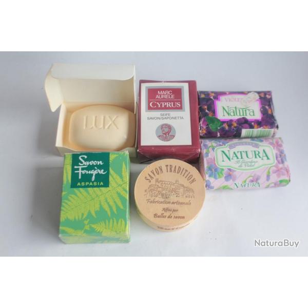 Lot 6 Savons savonnettes 125g