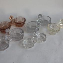 5 Anciennes Salières verre