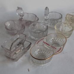 5 Anciennes Salières verre