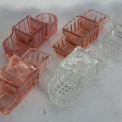 5 Anciennes Salières verre