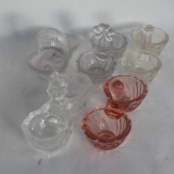 5 Anciennes Salières verre