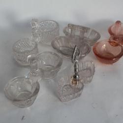 5 Anciennes Salières verre