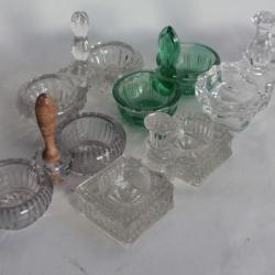 5 Anciennes Salières verre
