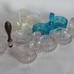 5 Anciennes Salières verre