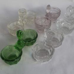 5 Anciennes Salières verre