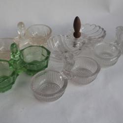 5 Anciennes Salières verre