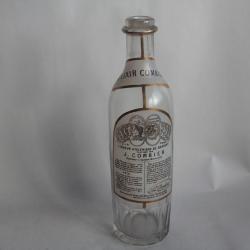 Ancienne bouteille verre émaillé liqueur Combier Saumur Maine et Loire