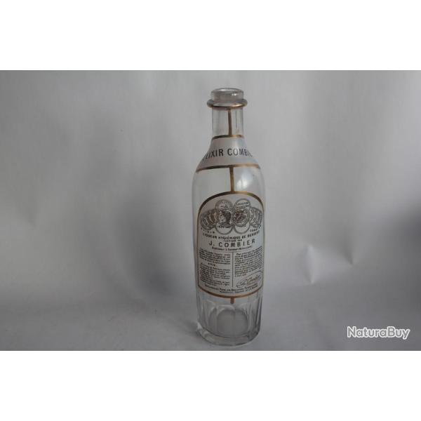 Ancienne bouteille verre �maill� liqueur Combier Saumur Maine et Loire
