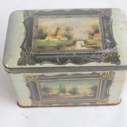 Boîte biscuits tôle lithographiée Huntley & Palmers Tableaux