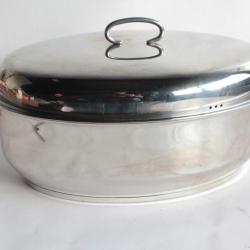 Grande Cocotte Rôtissoire ovale inox 38 x 26 cm