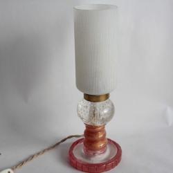 Lampe de table bullicante et poudre d'or Murano design