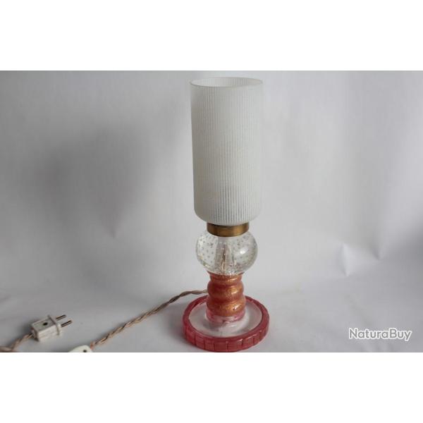 Lampe de table bullicante et poudre d'or Murano design