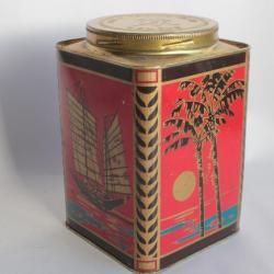 Boîte tôle lithographiée Thé Tschin-Ta-Ni Genève Suisse