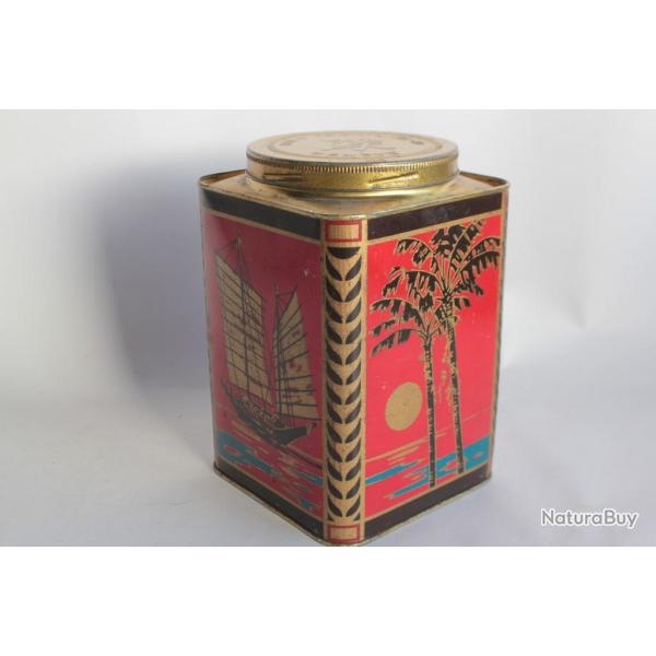 Bo�te t�le lithographi�e Th� Tschin-Ta-Ni Gen�ve Suisse