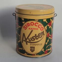 Boîte à café tôle Sirocco Kaffee A Kuster Zurich Suisse