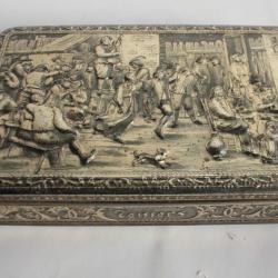 Boîte à biscuits tôle Teniers De Beukelaer Antwerp Belgique