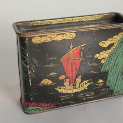 Boîte médicaments tôle Japon Anaquintine Gouttes nasales Pharmacie