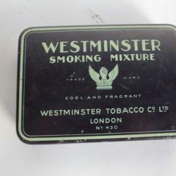 Boîte à Tabac tôle Westminster Smoking mixture London
