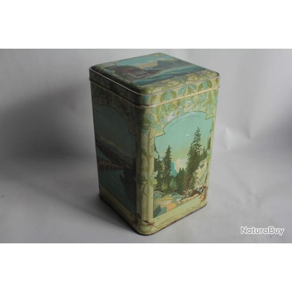 Bo�te t�le lithographi�e Biscuits Andr� Klein B�le Suisse