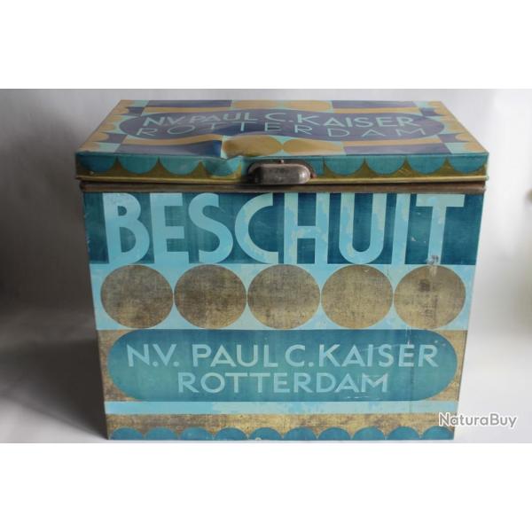 Grande Bo�te � biscuits t�le Beschuit, N.V. Paul C. Kaiser Rotterdam