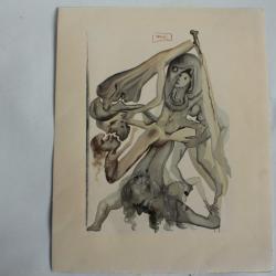 SALVADOR DALI Lithographie La divine comédie Les limbes