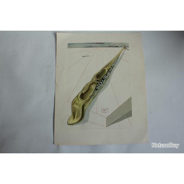 SALVADOR DALI Lithographie La divine com�die Blasph�mateurs