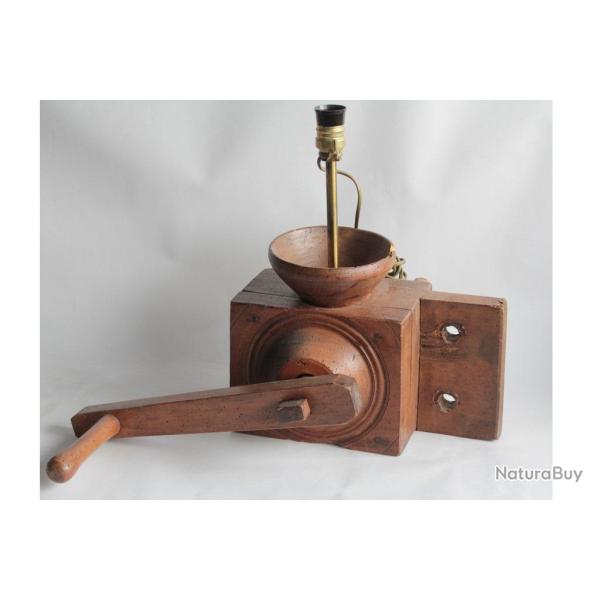 Ancien moulin  bl noir Lampe Art Populaire Bretagne