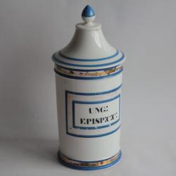 Pot à pharmacie porcelaine Ung. Episp