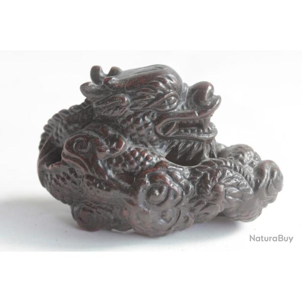 Netsuke Dragon terre cuite Japon