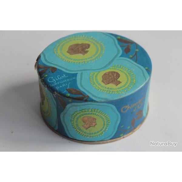 Ancienne Boite � poudre Chim�re d'Or Gilot parfumeur Paris