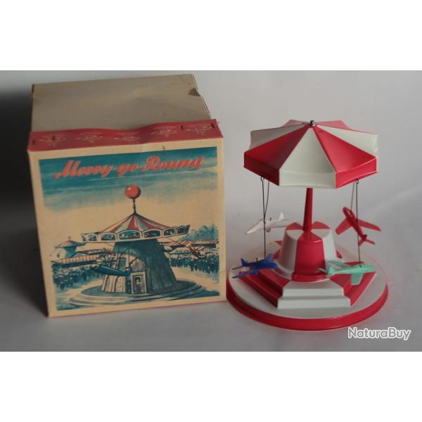 Jouet Merry-go-round cellulo�d Carrousel Avions Nova Allemagne
