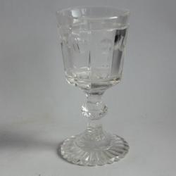 Verre cristal taillé XIXe siècle Charles X