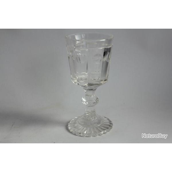 Verre cristal taill� XIXe si�cle Charles X