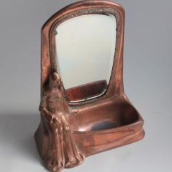 Baguier Miroir Femme Art Nouveau