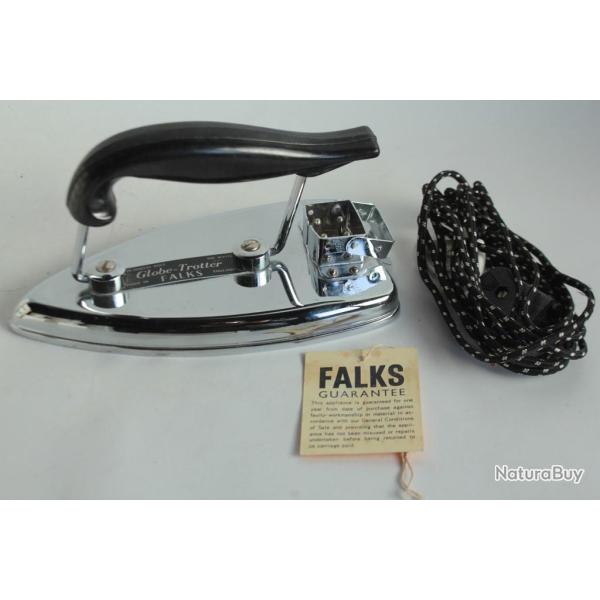 FALKS Fer � repasser globe trotter vintage neuf