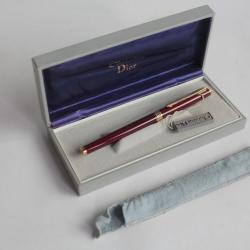 Christian DIOR Stylo bille Laque bordeaux