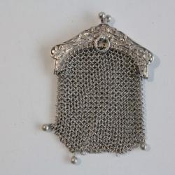 Bourse porte louis argent Art Nouveau