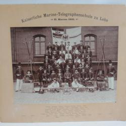Grande Photographie T&eacute;l&eacute;graphie navale Lehe Allemagne 1901
