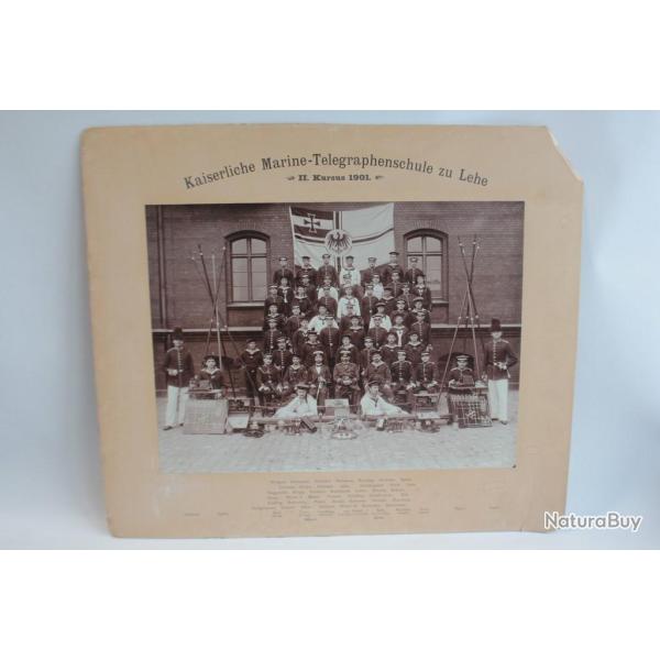 Grande Photographie T�l�graphie navale Lehe Allemagne 1901