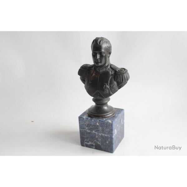Buste Napol�on Fonte de fer Lapis-lazuli XIXe si�cle