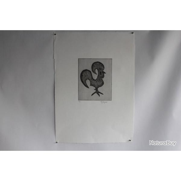 Lithographie originale A. Gallopini 1978