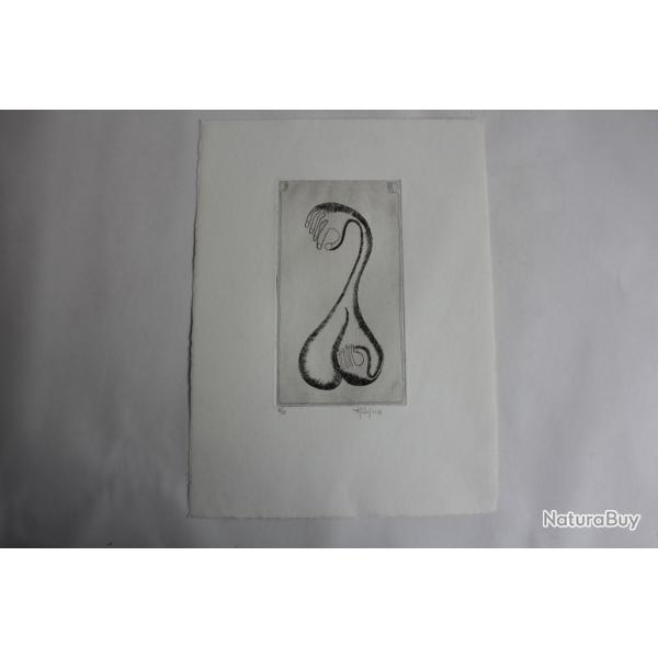 Lithographie originale A. Gallopini 1978