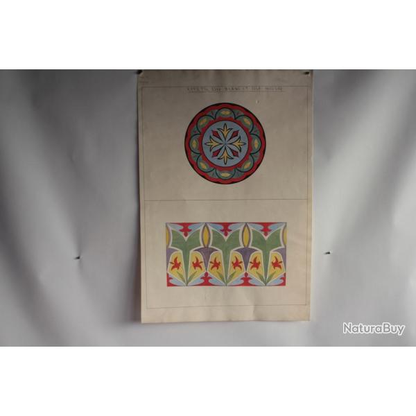 Dessin original �tude Effets du blanc et du noir 1902